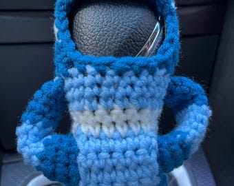 Sudadera con capucha tejida a crochet para palanca de cambios de coche: accesorio divertido para el coche