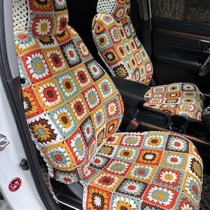 Hippie Colorful Floral Car Seat Covers Set 2 Pcs Auto Interior Car  Accessories Protetors Car Mat Covers Vehicle - Automobiles Seat Covers -  AliExpress