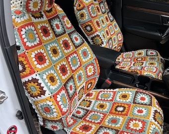 Universal Car Seat Cover Set, Front Linen Backrest Cushion, Car