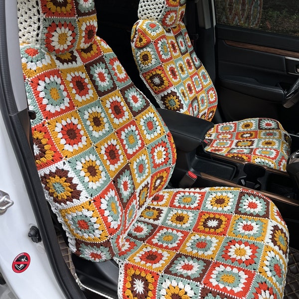 Crochet Seat Cover Etsy