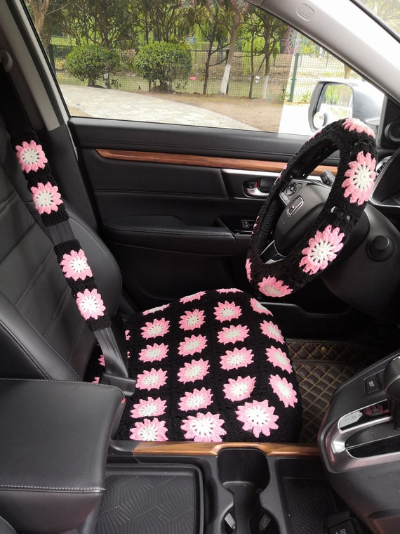 Car Seat Covers, Crochet Car Front Seat Covers, Car Decor, Car Accessories  