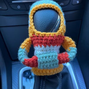 Car Gear Shift Cover,Crochet Shift Knob Hoodie,Gear Knob Hoodie Car Accessories,Gear Shifter Knob Cover, Gear Shifter Cover,Christmas Gift