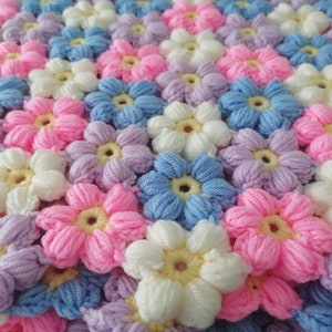 Crochet blanket,Granny blanket，Colorful blanket, Crochet afghan blanket, floral baby blanket, Handmade blanket,Personalized gift