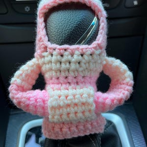 Car Vehicle Gear Shift Cover Beanie,Car Gear Shifter Mini Hoodies,Gear Knob Hoodie, Funny Gear Shifter Knob Cover,Crochet Gear Shifter Cover