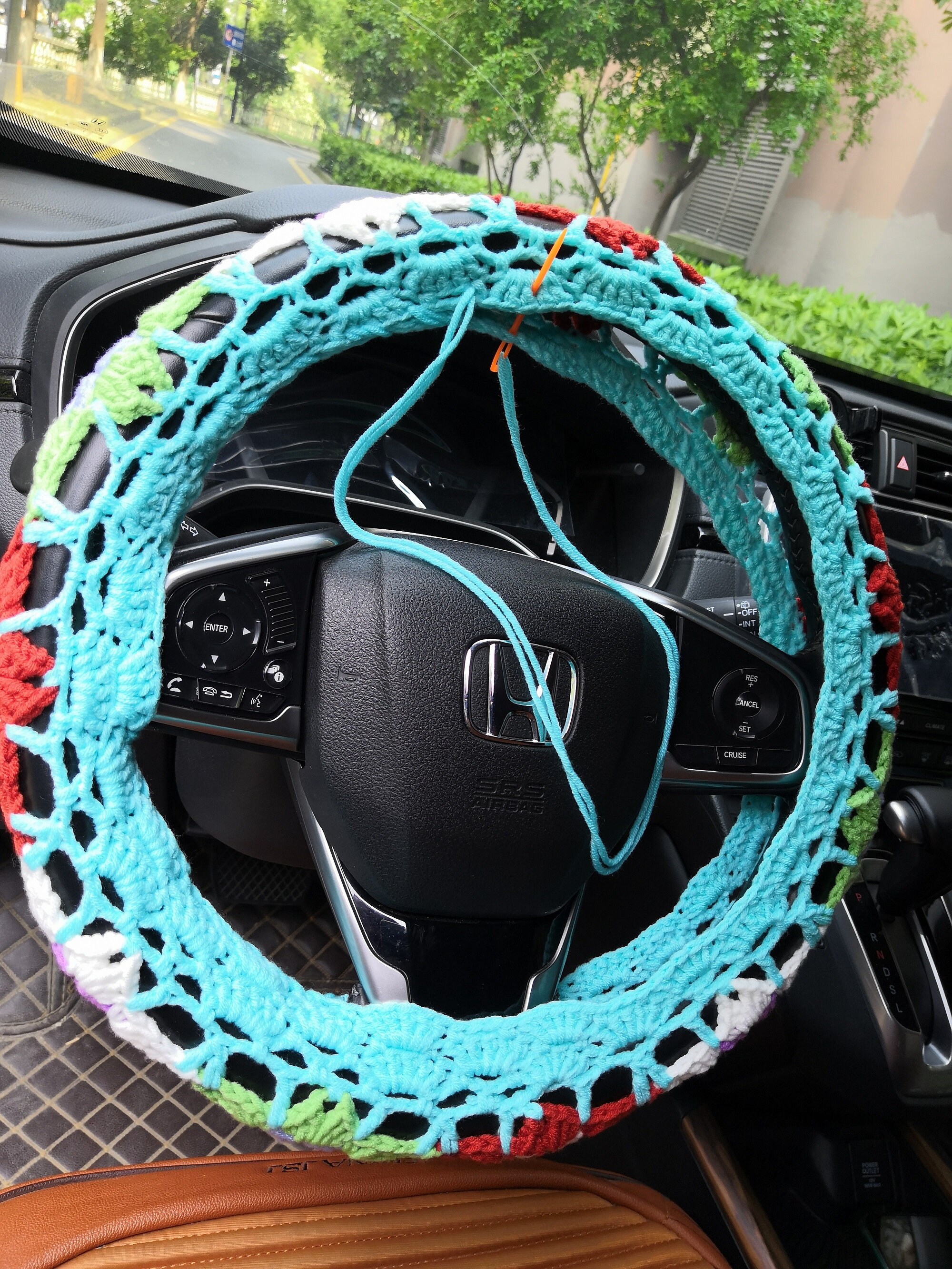 Colorful Steering Wheel Cover Crochet Steering Wheel Cover Etsy