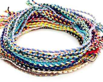 Colourful cotton surfer anklet or bracelet, braided surf ankle bracelets, boho jewellery, friendship jewelry, gifts for her, gifts for him,