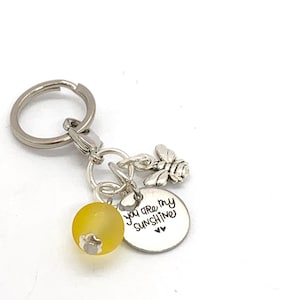 Personalisierter Schlüsselanhänger für sie you are my sunshine gravierte Charme Schlüsselanhänger Geschenk