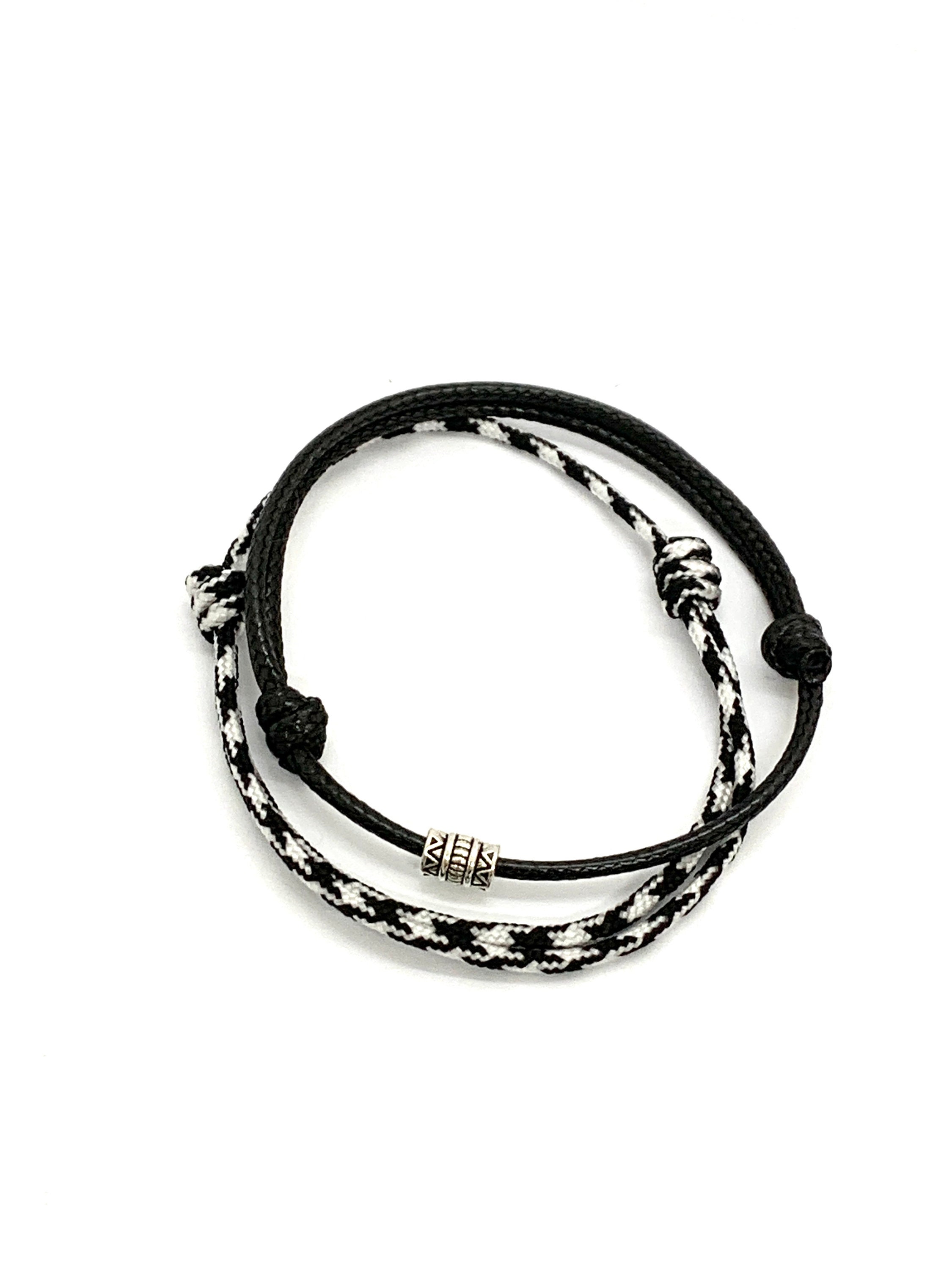 Boho Black Adjustable Bracelet Set for Men and Women