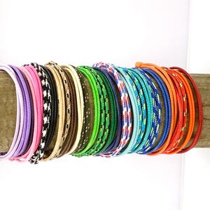 Simple boho plain cord bracelet personalised waterproof and adjustable friendship bracelet beach and surfer jewellery