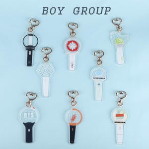 Kpop Group Acrylic Keychain / Stray Kids / BTS / Enhypen / SEVENTEEN / Ateez / GOT7 /  Riize / EXO / Zerobaseone / Kpop Merch / Kpop Gift