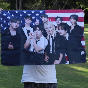 Stray Kids Fan Flag Concert Banner / Kpop Fan Made Merch / Kpop Lovers Gift /  Stray Kids Concert Merch / Stray Kids Concert Flag  / SKZ