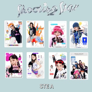 XG Kpop &quot;Shooting Star&quot; Photocard Set / Fan Made Photocards / Kpop Merch/ Alphaz / Jurin / Chisa / Hinata / Harvey / Juria / Mara / Cocona