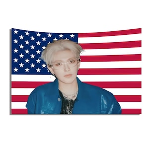 Hongjoong Kpop Flag Concert Banner / Gift Ideas for Kpop Lovers /  Concert Merch / Concert Tour Merch / Ateez Gift / Ateez Atiny Fans