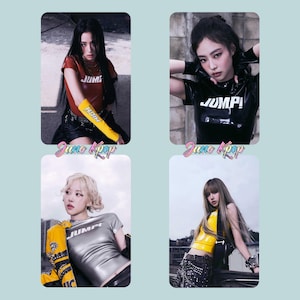 Blackpink Photocards &quot;JUMP &quot;Set / KPop Photocards Set / Jisoo / Jennie / Rose / Lisa / Kpop Gift / Blackpink Come back / Kpop Merch / Blink