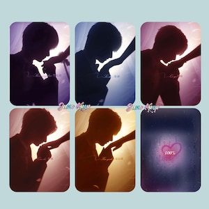 Love and Deepspace - 5 Male Protagonist Hand-kissing Photocards Set / Xavier / Zayne / Rafael / Sylus / Caleb / Otome Game Merch / Otome