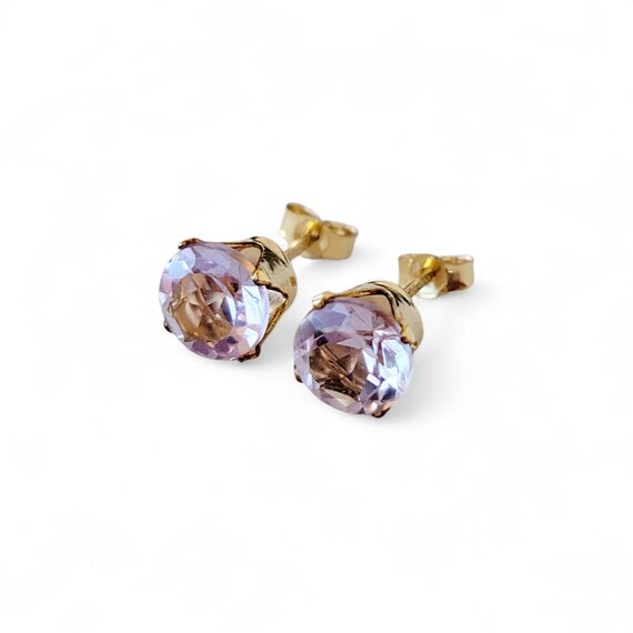 アメジスト ピアス 宝石 本物 18G 軟骨ピアス 天然石 誕生石 金属