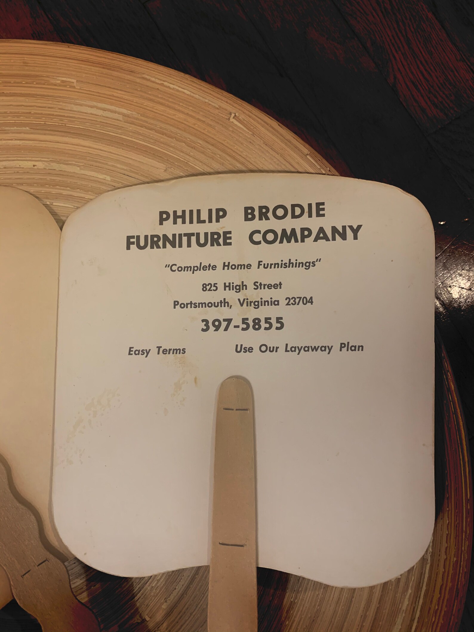 Paper Fan Vintage cardboard fans on wooden stick Etsy