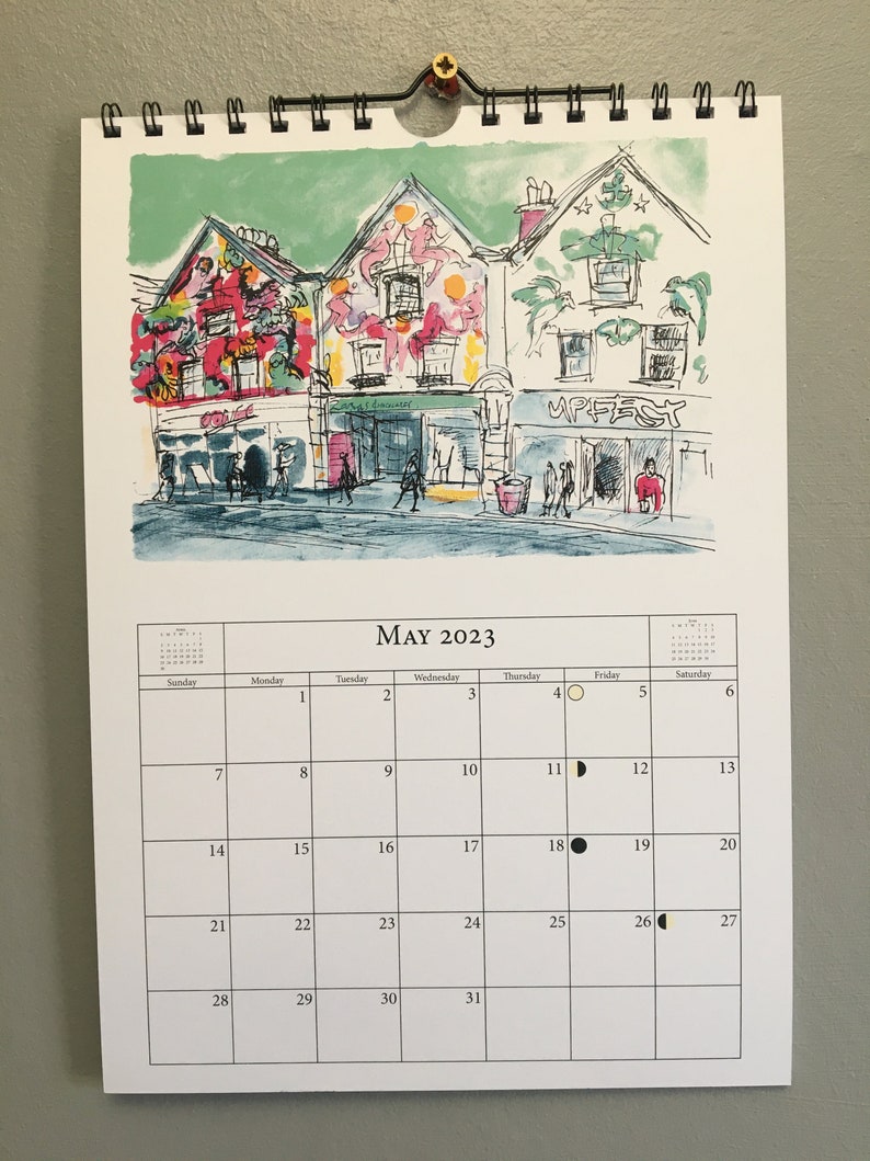 Bristol Calendar 2023 Artist Illustrated A3 Etsy