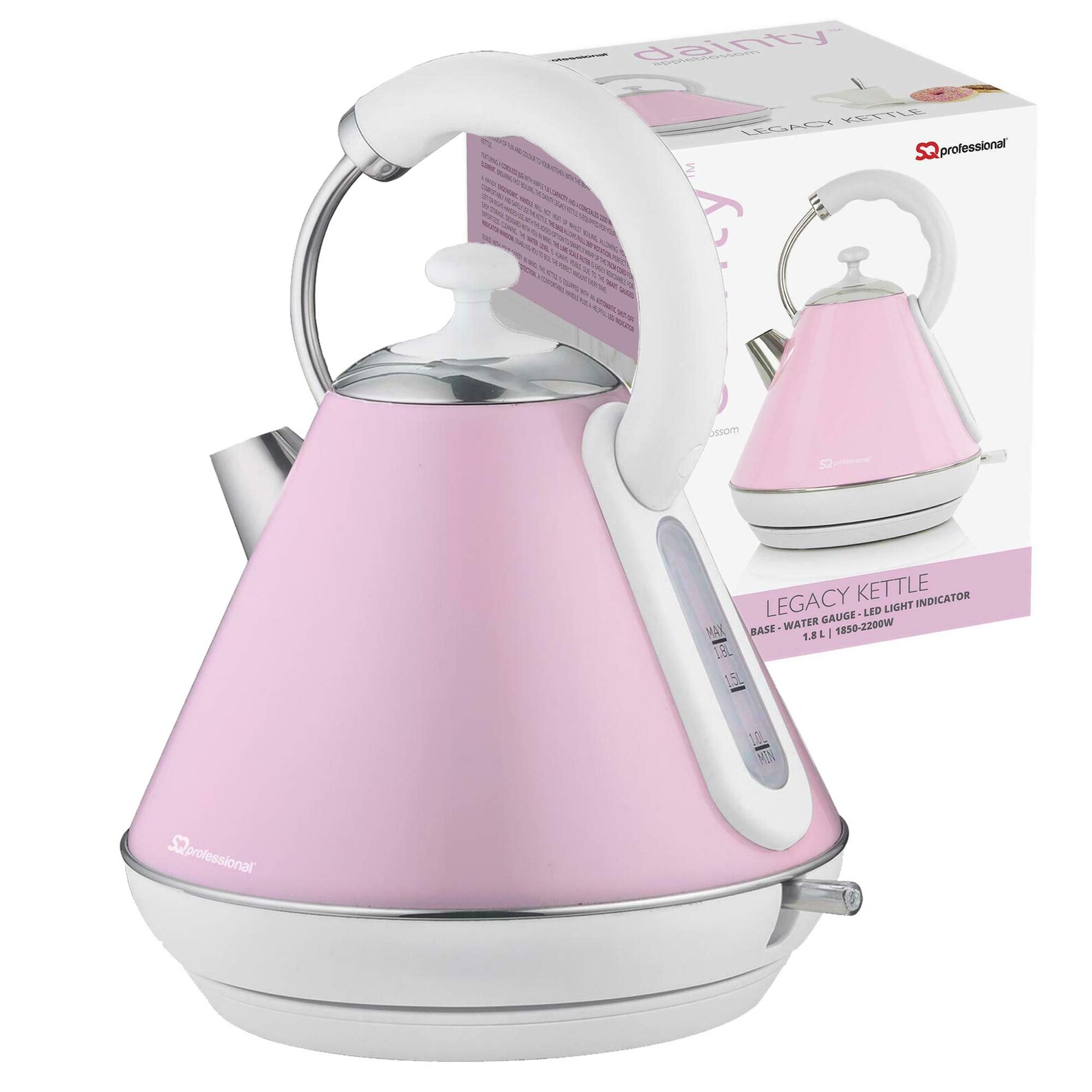 Electric Kettle Portable Pink Kettles Cordless Stainless Steel Etsy