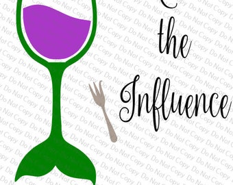 Download Ariel Wine Glass Svg Etsy