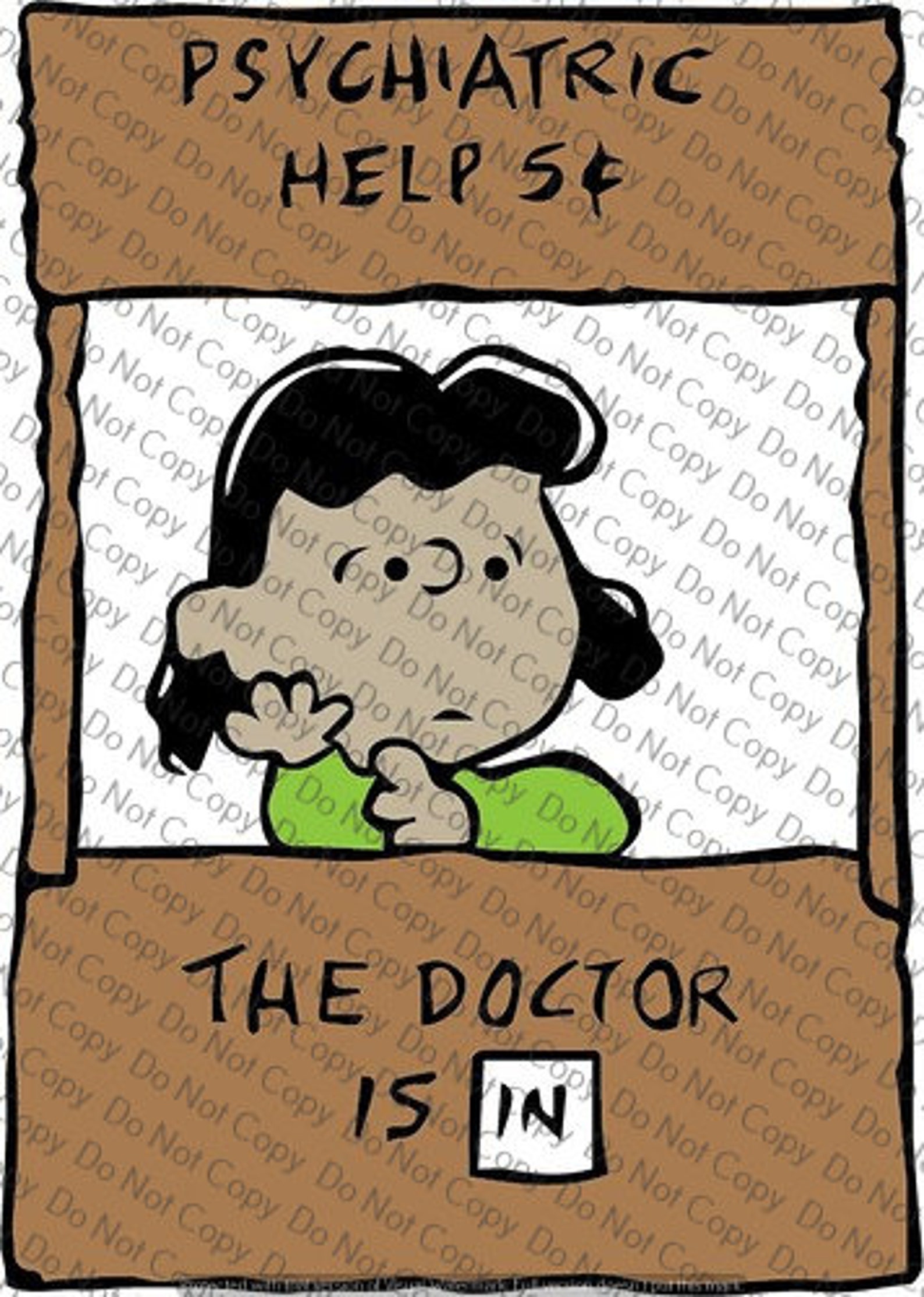 Peanuts Lucy Therapist SVG File Cricut Design Space Silhouette Etsy