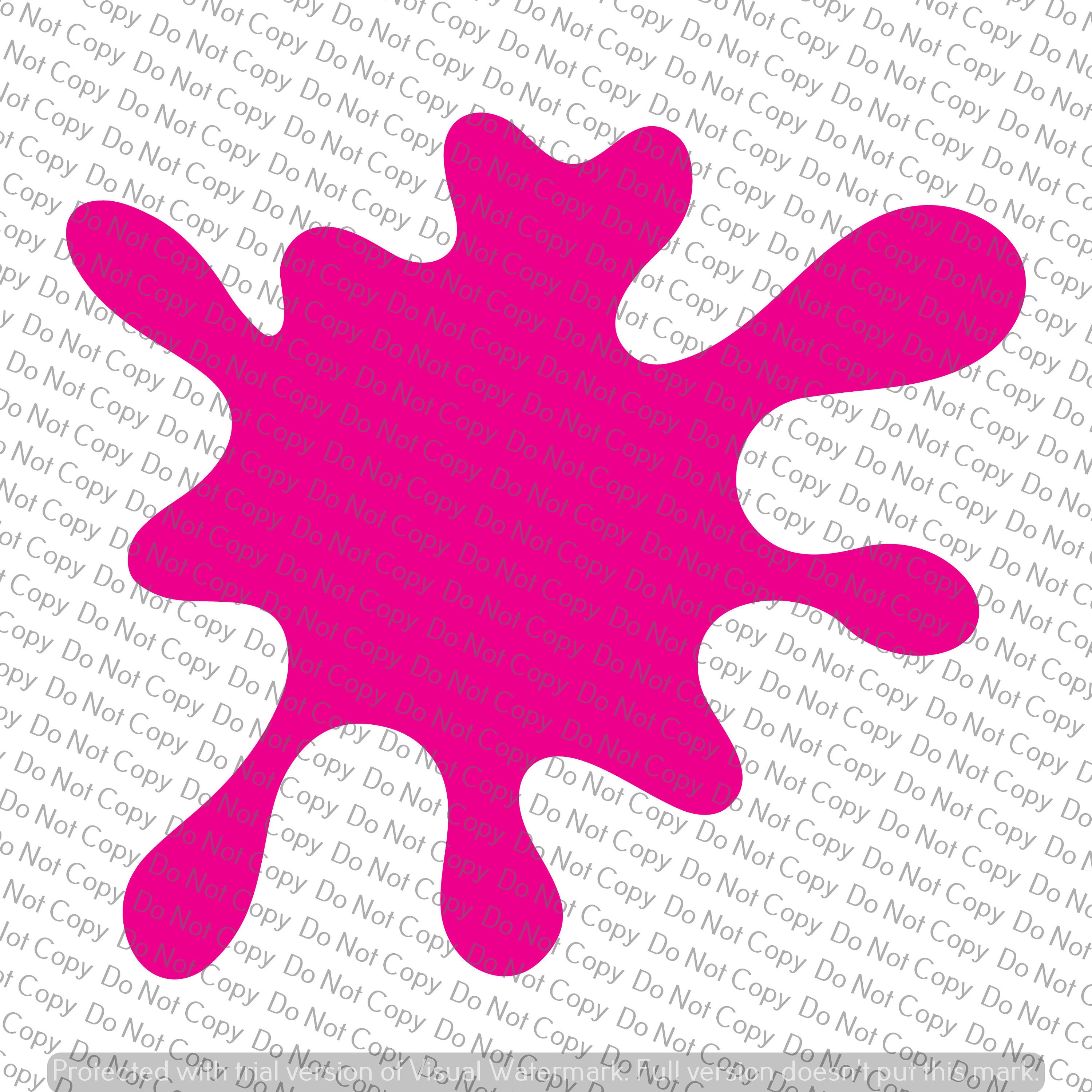 Paint Splatter SVG File Cricut Design Space Silhouette Vinyl | Etsy