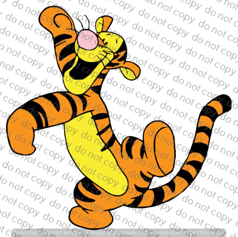 Winnie Poohs Tigger SVG File Cricut Design Space Silhouette | Etsy