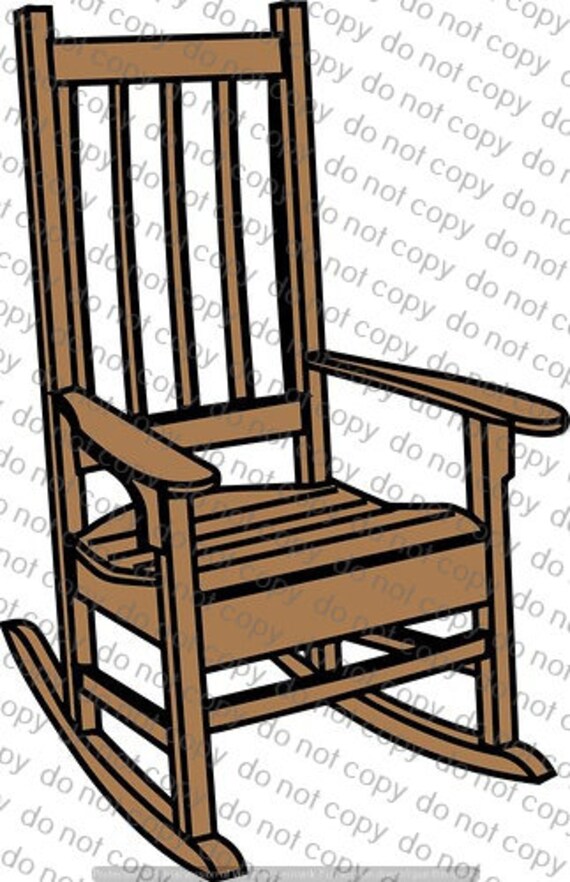 Rocking Chair SVG File Cricut Design Space Silhouette Vinyl Etsy