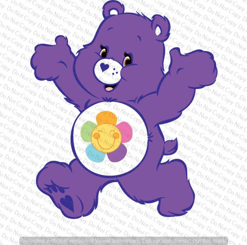 Care Bears Harmony Bear SVG File Cricut Design Space | Etsy