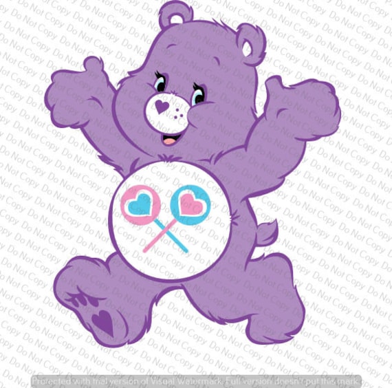 Care Bears Share Bear SVG File Cricut Design Space Silhouette | Etsy