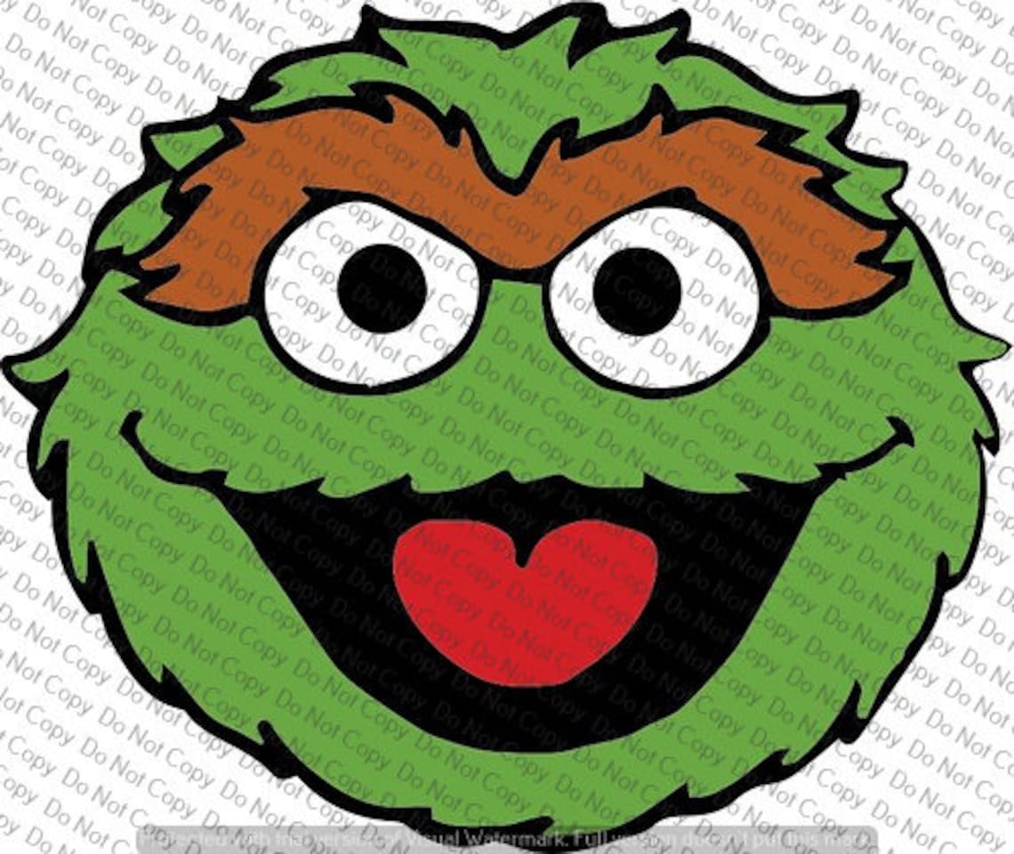 Oscar The Grouch Face Template