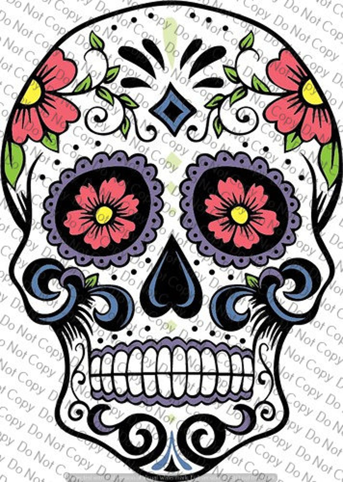 Sugar Skull Silhouette SVG