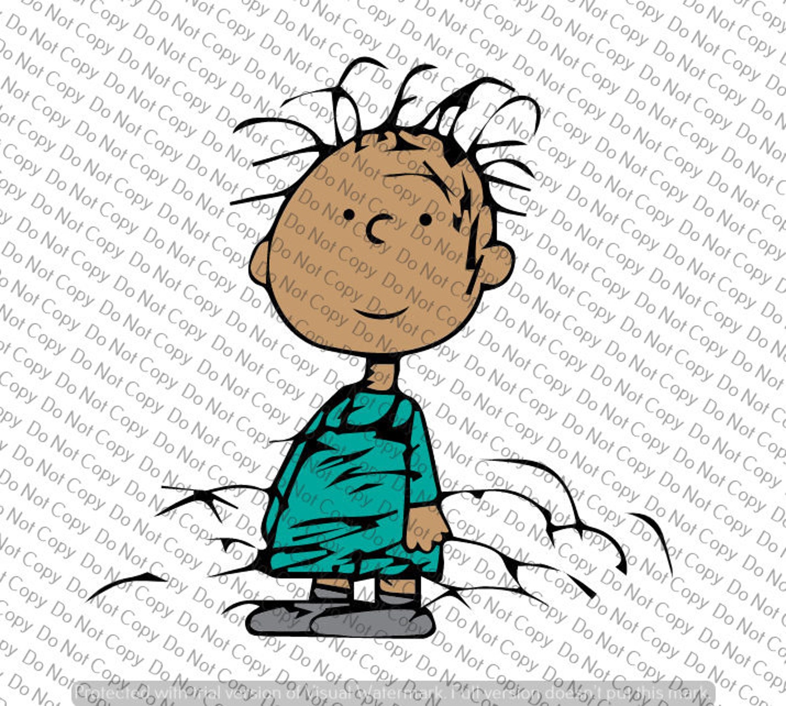 Peanuts Pig Pen SVG File Cricut Design Space Silhouette Vinyl Etsy