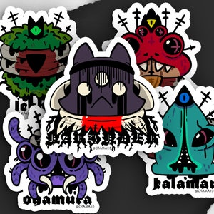 Cult of the Lamb Bishops Stickers