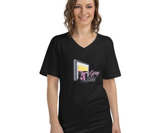 Garage Ballet Logo Unisex Short Sleeve V-Neck T-Shirt