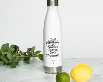 The 3 Keys Daily Affirmations - Garage Ballet Stainless Steel Water Bottle