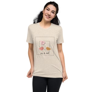 Aimez les chats et aimez le ballet ! T-shirt à manches courtes drôle et doux Pas de Chat Ballet