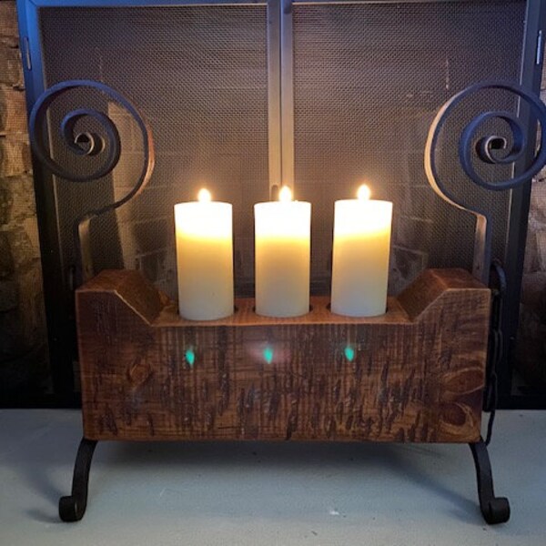 Rustic Candle Holder Etsy