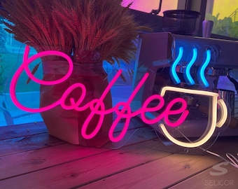 コーヒーネオンサインカスタム壁装飾、カフェネオンサインビジネス装飾、LEDネオンライトホームバー装飾、ネオンライトパーソナライズギフト