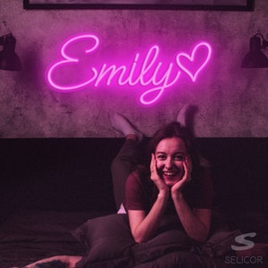 Insegna al neon con nome, regali personalizzati per bambini, decorazione per camera da letto con insegna a LED, insegna con nome per cameretta, i migliori regali per lei, regali personalizzati con luce a LED