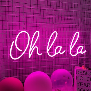 Oh La La Wedding Neon Sign Bedroom Decoration Custom Neon Sign Custom Name Neon Sign Wedding Sign Neon Sign Wedding Personalized Neon Sign