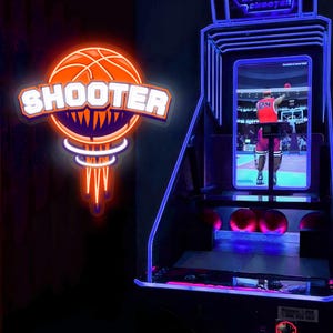 Custom Basketball Jersey Neon Sign Wall Decor, Personalized LED Name Sign Room Decor, Man Cave Decor, Dorm Roome Decor, Gift for Him