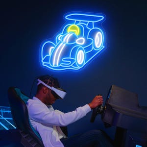 Racing Car Wall Decoration,Custom Race Car Neon Light,Race Car Neon Sign,Racing Car Neon Sign,Home Office Car Club Decor,Gift for racing fan