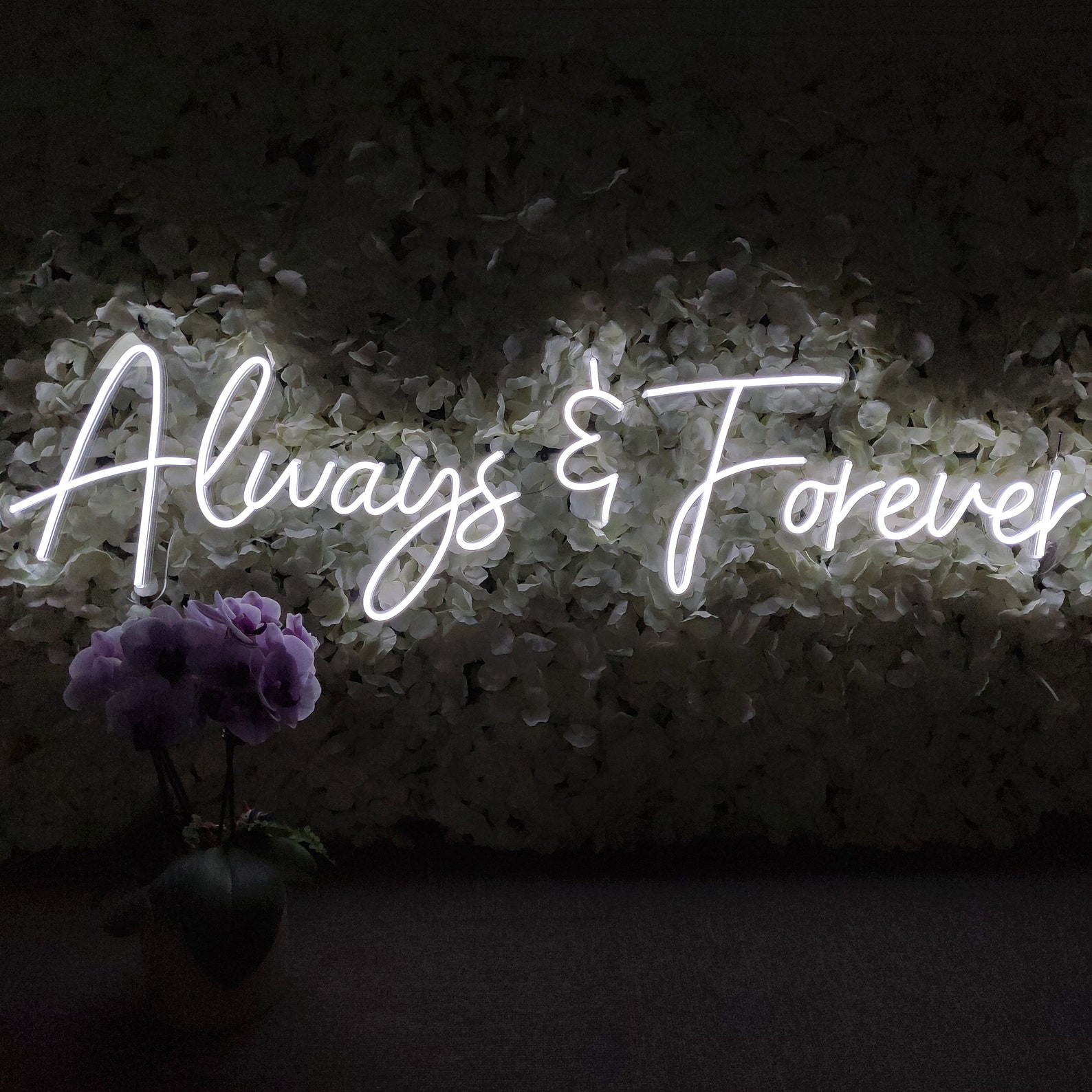 Always and Forever Neon Sign Custom Wedding Decor Neon Sign - Etsy