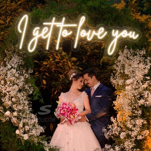 Eu consigo te amar Placa de neon Decoração de casamento personalizada, Placa de LED personalizada Presente de dia dos namorados para ela, Placa de LED Decoração de quarto, Presentes personalizados