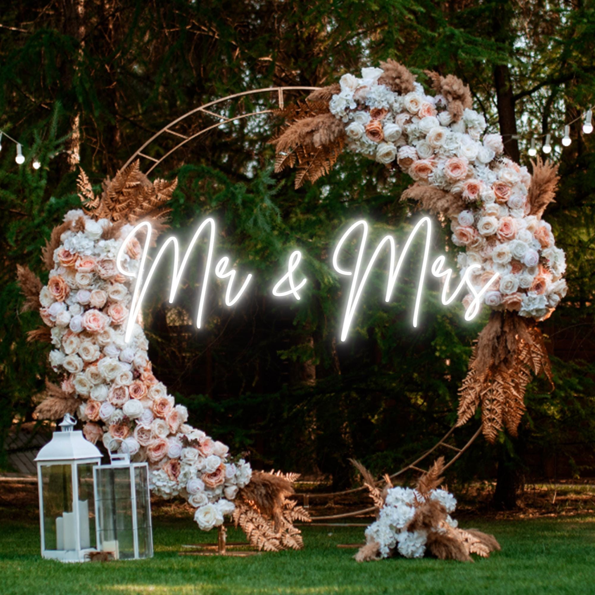 Custom Neon Wedding Sign