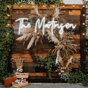 Neon Namensschild Benutzerdefinierte Wanddekor, benutzerdefinierte Leuchtreklame batteriebetrieben, Hochzeit Neonschild Hochzeitsbevorzugungen, Leuchtreklame Schlafzimmer personalisiertes Geschenk