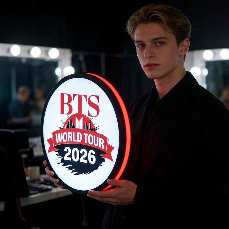 Custom BTS “world Tour 2026” 3D LED Light Box, Kpop Fan Gift, Army ...