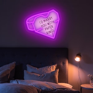 Letrero de neón personalizado para decoración de compromiso, letrero LED personalizado como regalo de San Valentín para ella, letrero LED para decoración de habitación, regalos personalizados, regalo de Galentine