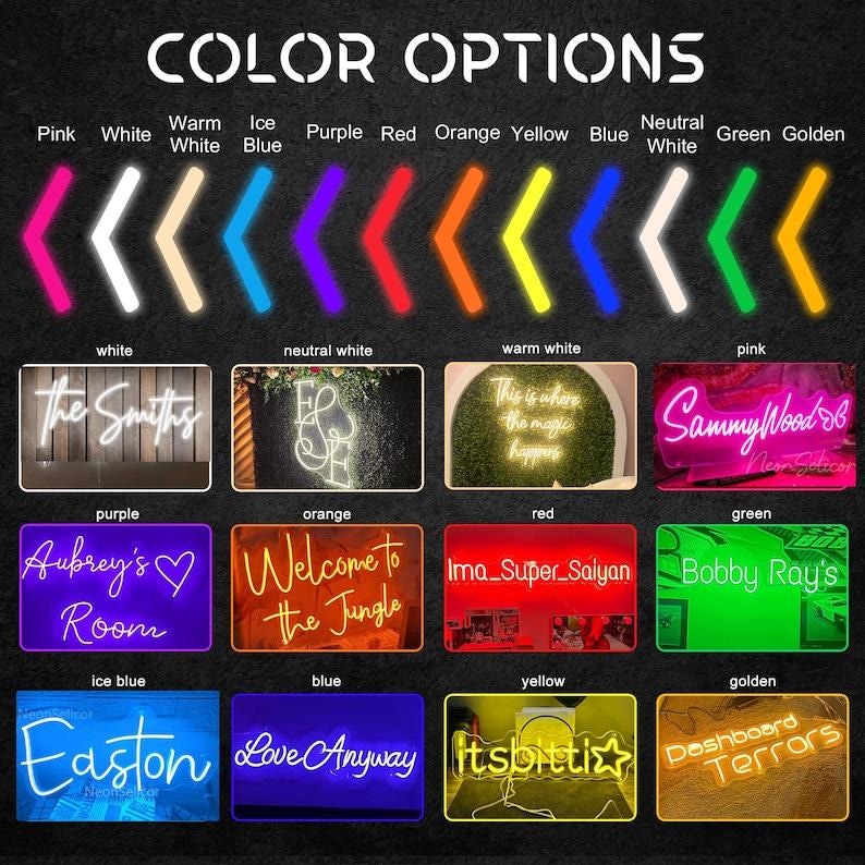 Numero di insegna al neon Decorazione di compleanno personalizzata, Decorazione per feste con luce al neon a LED, Decorazione per feste con insegna al neon a LED, Decorazione per il 21° compleanno, Regali personalizzati immagine 10